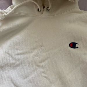 White Champion Hoodie